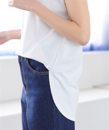 Life Style by cross marche 【BLANC+】ロゴフレンチTシャツ（ブランプラス）_subthumb_8