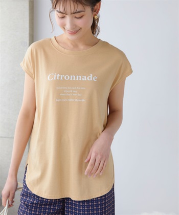 Life Style by cross marche 【BLANC+】ロゴフレンチTシャツ（ブランプラス）_subthumb_12