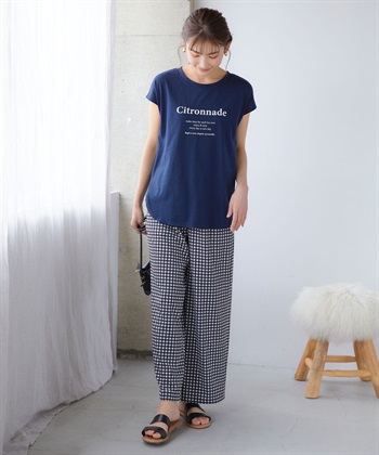 Life Style by cross marche 【BLANC+】ロゴフレンチTシャツ（ブランプラス）_subthumb_20