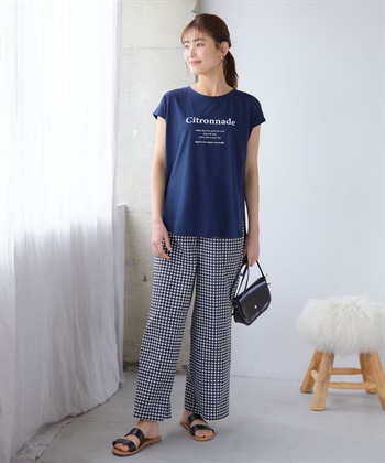 Life Style by cross marche 【BLANC+】ロゴフレンチTシャツ（ブランプラス）_subthumb_21