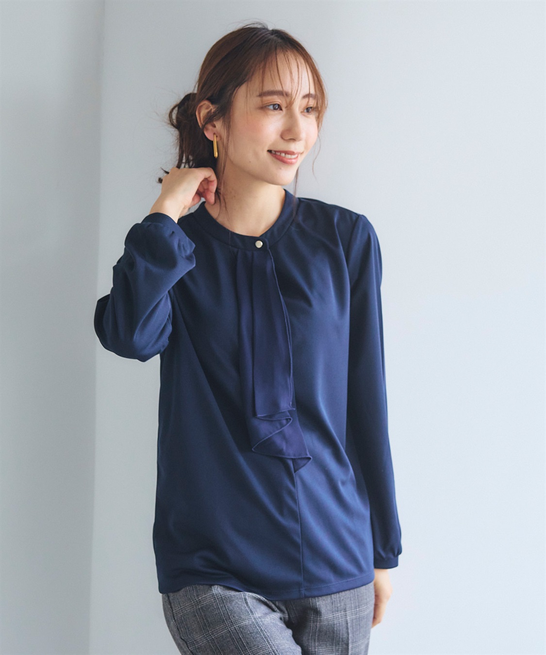 CROSS FUNCTION 《抗菌防臭・通気性》正解 シフォンフリルカットソーブラウス【CF/クロスファンクション】_sub_2