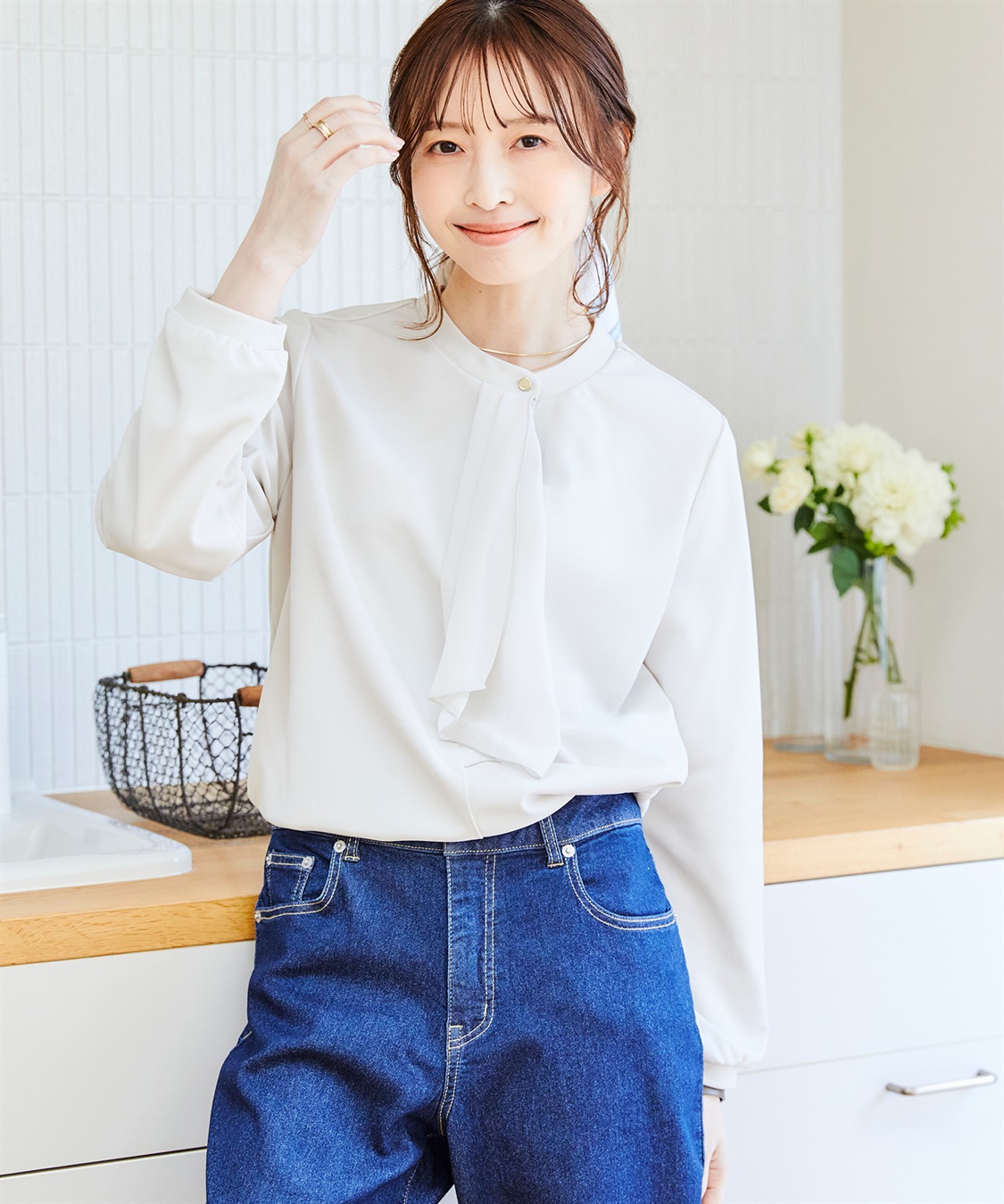 CROSS FUNCTION 《抗菌防臭・通気性》正解 シフォンフリルカットソーブラウス【CF/クロスファンクション】_sub_4