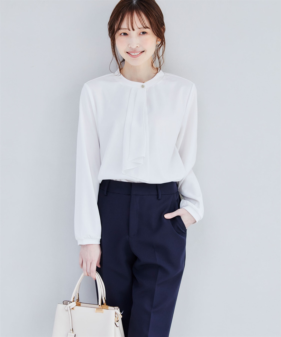 CROSS FUNCTION 《抗菌防臭・通気性》正解 シフォンフリルカットソーブラウス【CF/クロスファンクション】_sub_8