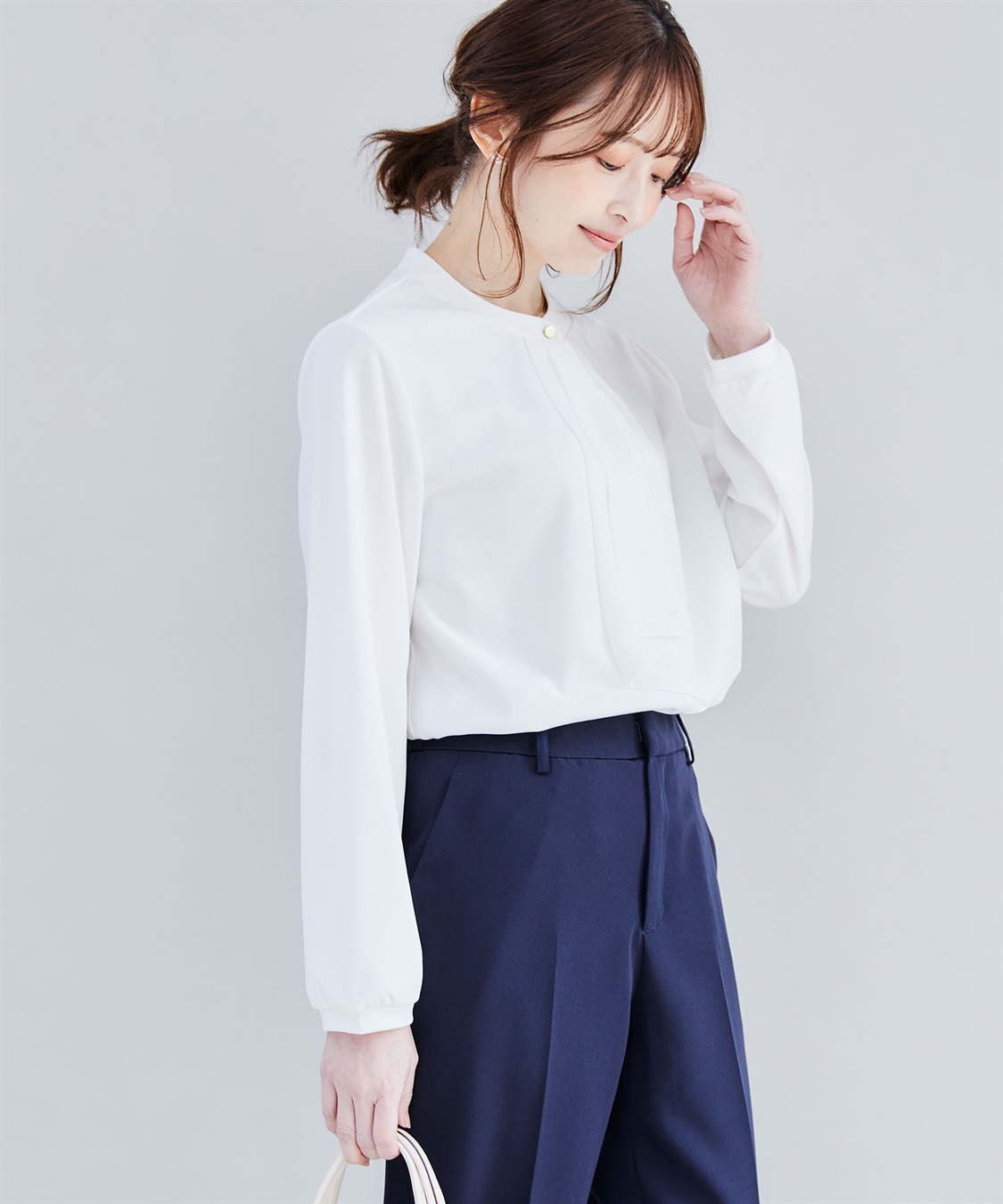 CROSS FUNCTION 《抗菌防臭・通気性》正解 シフォンフリルカットソーブラウス【CF/クロスファンクション】_sub_9