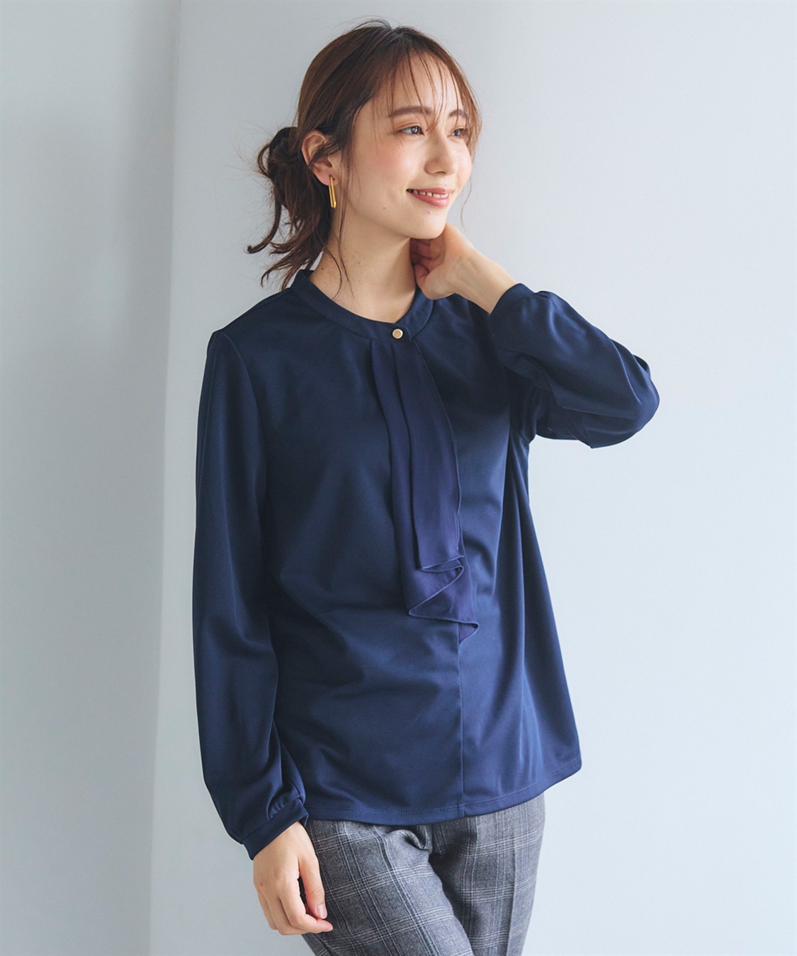 CROSS FUNCTION 《抗菌防臭・通気性》正解 シフォンフリルカットソーブラウス【CF/クロスファンクション】_sub_15