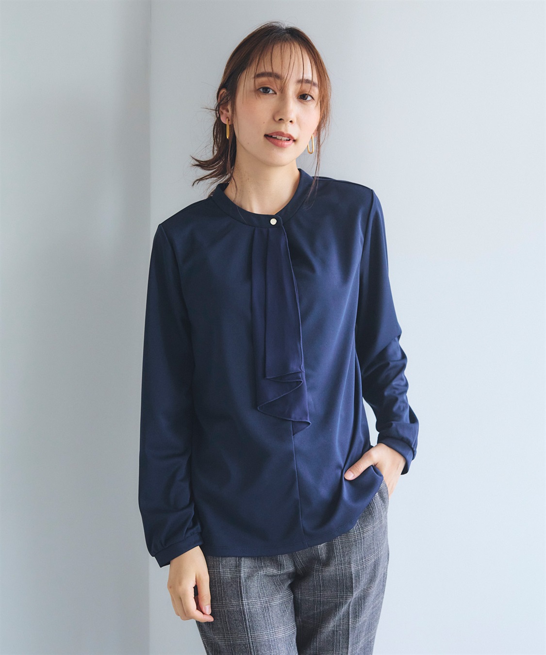 CROSS FUNCTION 《抗菌防臭・通気性》正解 シフォンフリルカットソーブラウス【CF/クロスファンクション】_sub_16