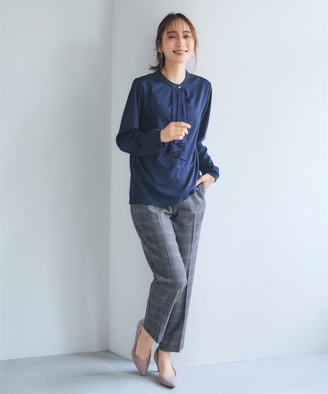 CROSS FUNCTION 《抗菌防臭・通気性》正解 シフォンフリルカットソーブラウス【CF/クロスファンクション】_sub_17