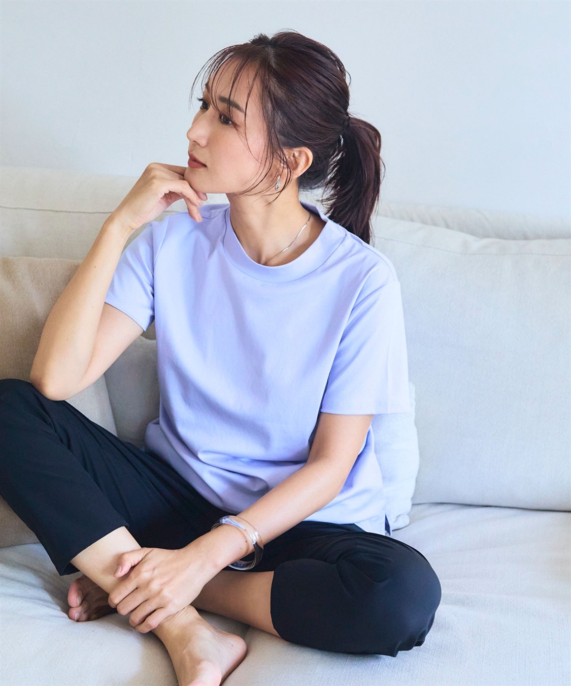 CROSS FUNCTION 《シワになりにくい・なめらか》正解ハイネックTシャツ【CF/クロスファンクション】_sub_4