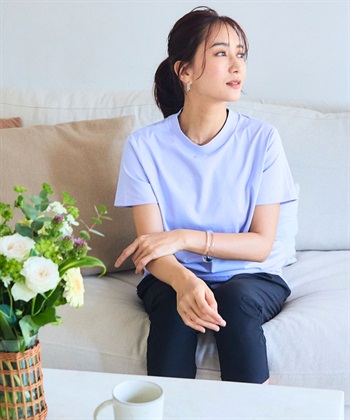 Life Style by cross marche 《シワになりにくい・なめらか》美ューティフル正解ハイネックTシャツ【CF/クロスファンクション】_subthumb_7