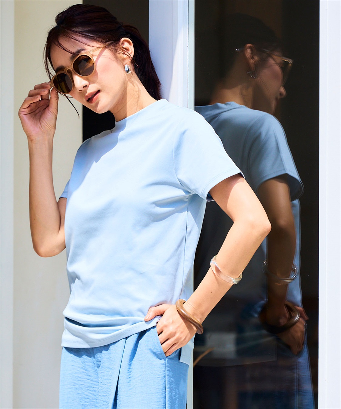 CROSS FUNCTION 《シワになりにくい・なめらか》正解ハイネックTシャツ【CF/クロスファンクション】_sub_17