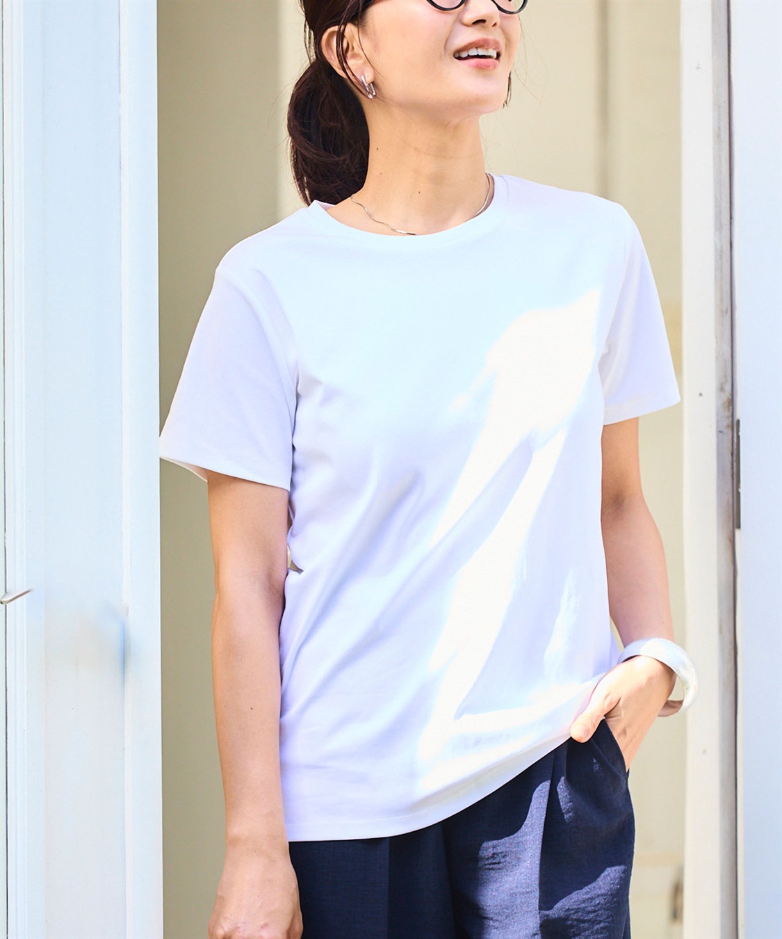 CROSS FUNCTION 《シワになりにくい・なめらか》正解クルーネックTシャツ【CF/クロスファンクション】_sub_1