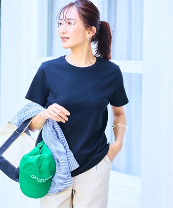 Life Style by cross marche 《シワになりにくい・なめらか》美ューティフル正解クルーネックTシャツ【CF/クロスファンクション】_subthumb_5