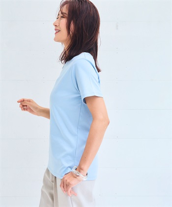 Life Style by cross marche 《シワになりにくい・なめらか》美ューティフル正解クルーネックTシャツ【CF/クロスファンクション】_subthumb_23