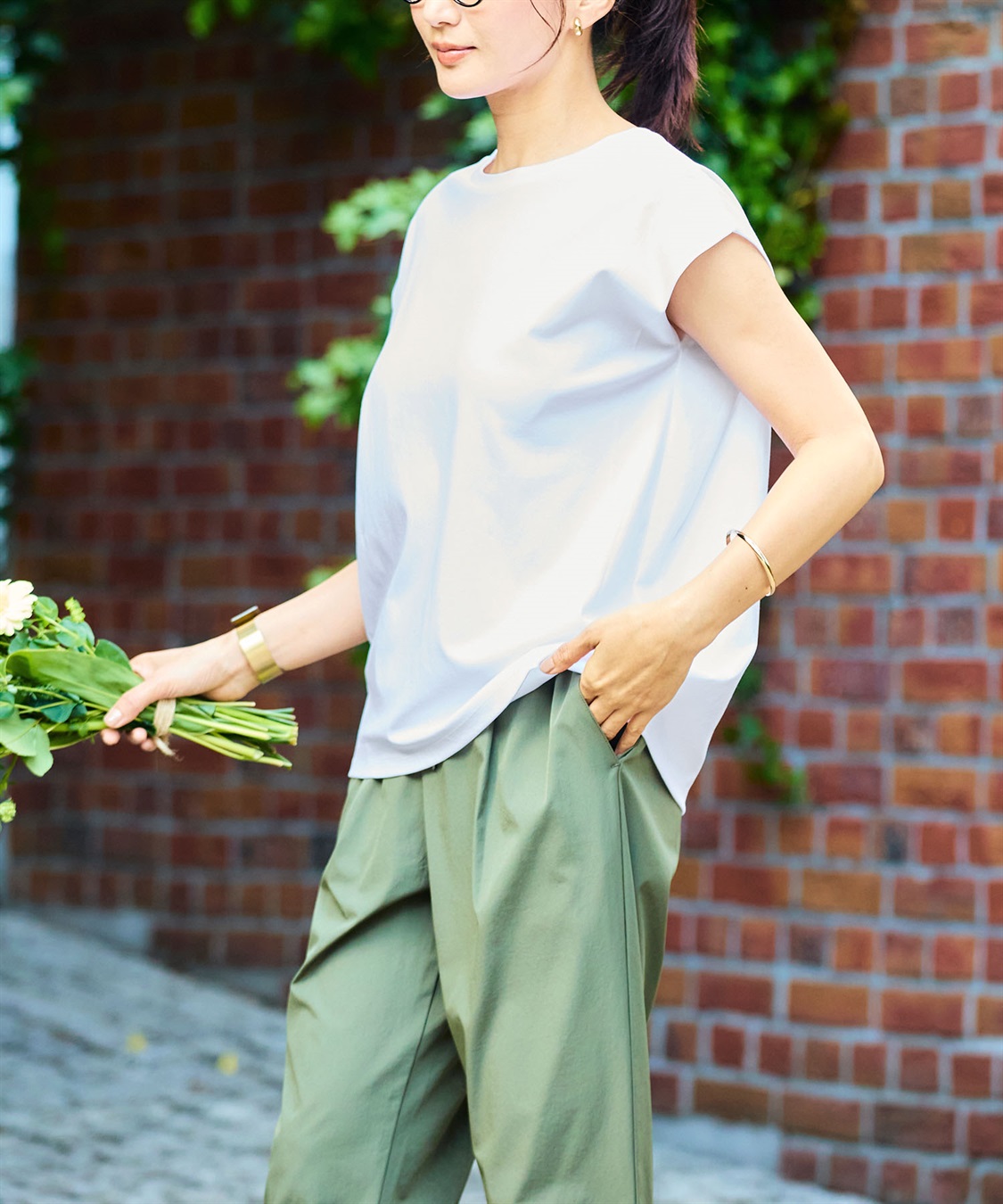 CROSS FUNCTION 《シワになりにくい・なめらか》正解ノースリーブTシャツ【CF/クロスファンクション】_sub_1