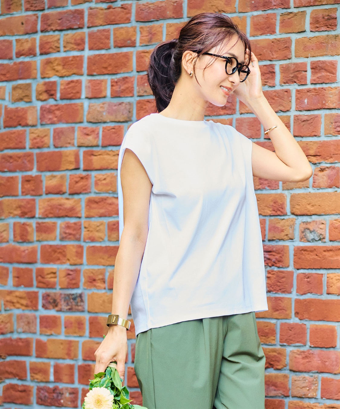 CROSS FUNCTION 《シワになりにくい・なめらか》正解ノースリーブTシャツ【CF/クロスファンクション】_sub_6