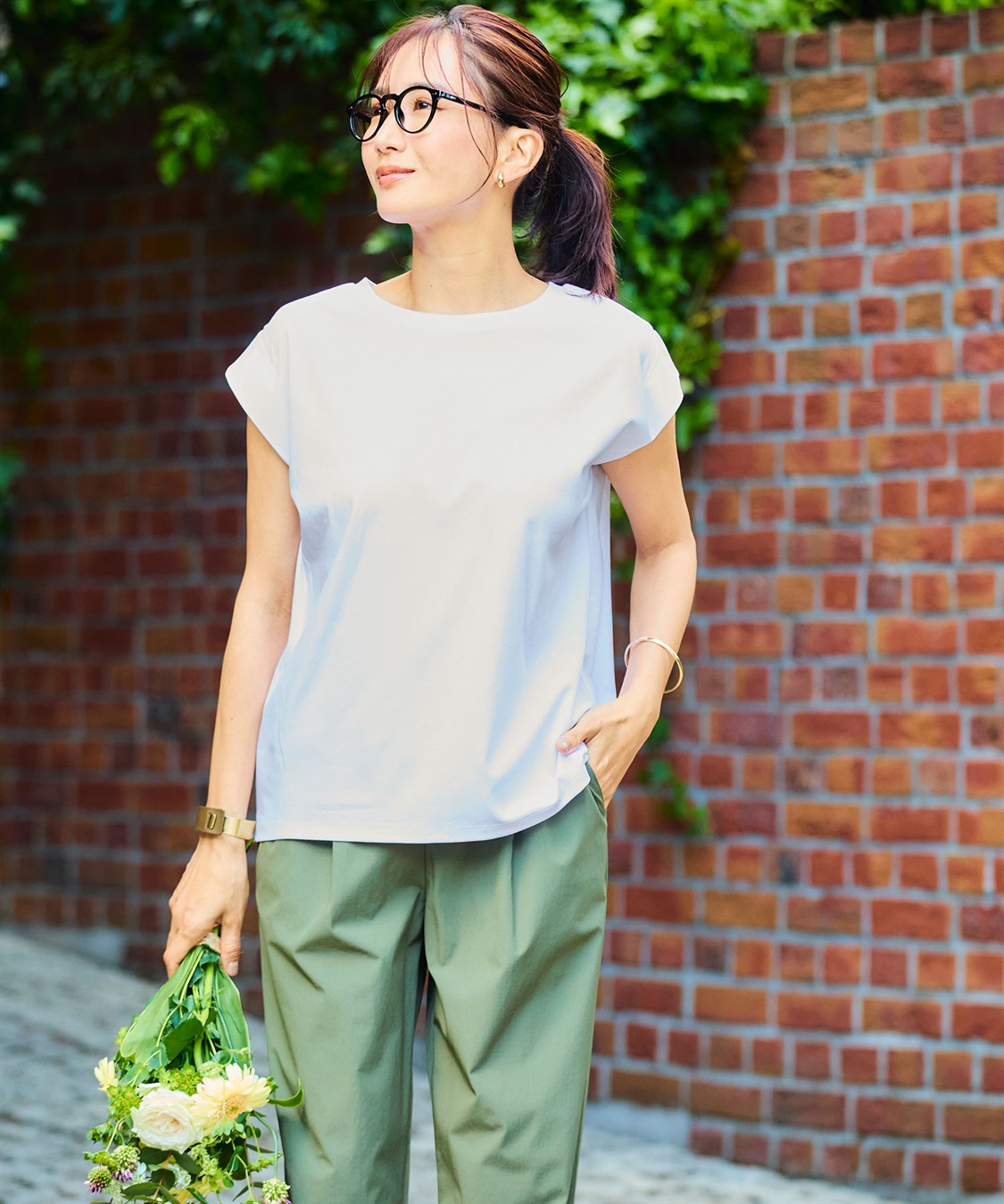 CROSS FUNCTION 《シワになりにくい・なめらか》正解ノースリーブTシャツ【CF/クロスファンクション】_sub_7