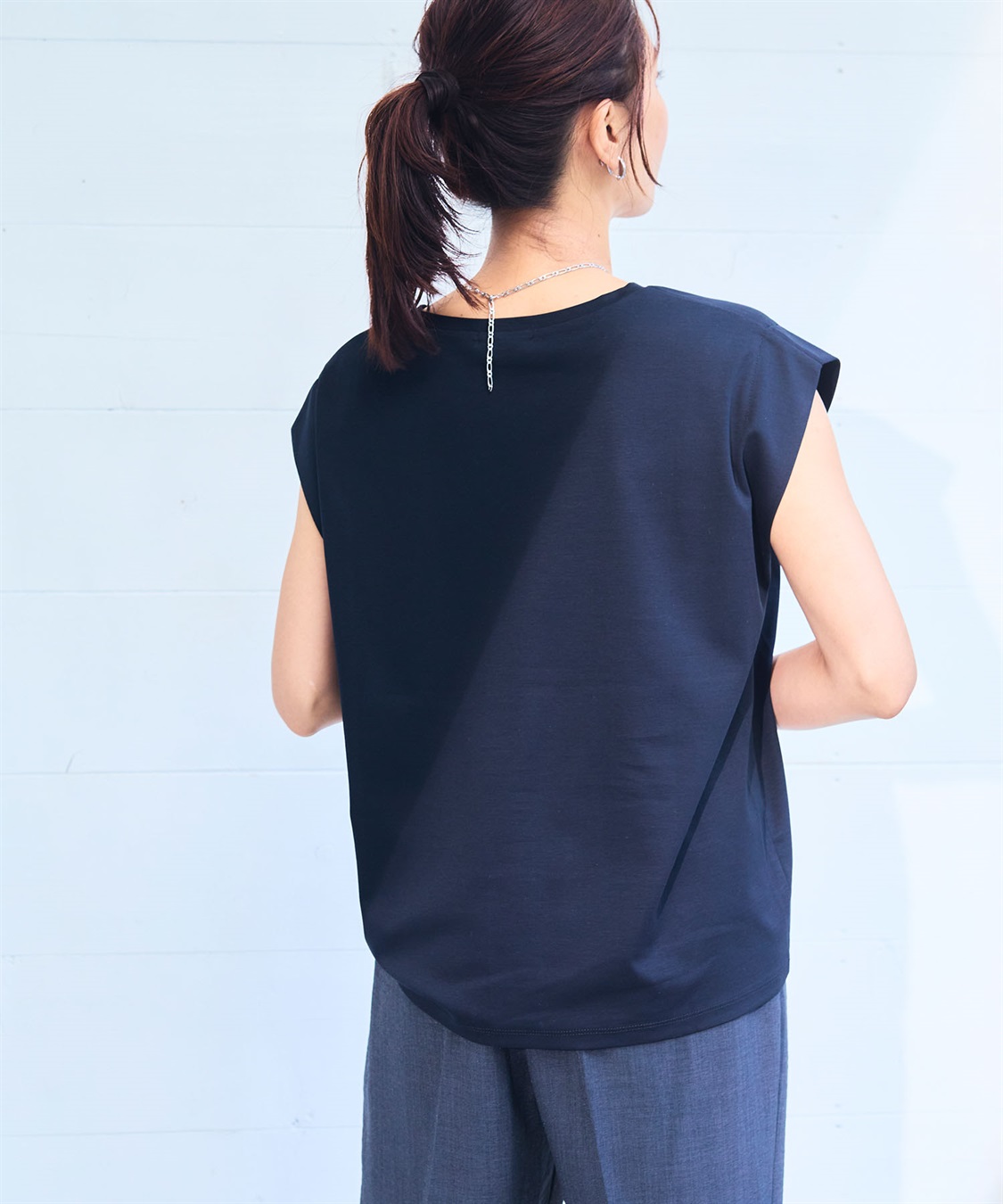 CROSS FUNCTION 《シワになりにくい・なめらか》正解ノースリーブTシャツ【CF/クロスファンクション】_sub_12