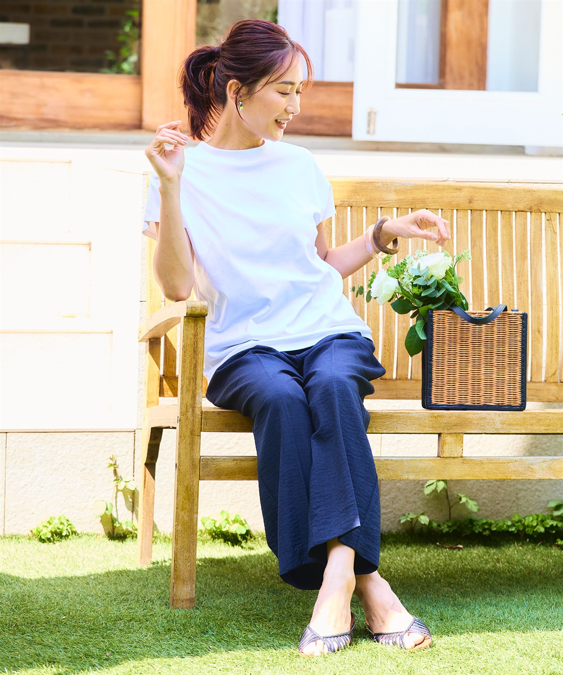 CROSS FUNCTION 《シワになりにくい・ヨレにくい》正解ハイネックフレンチTシャツ【CF/クロスファンクション】_sub_8