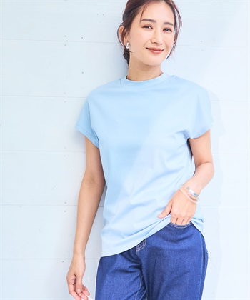 Life Style by cross marche 《シワになりにくい・ヨレにくい》美ューティフル正解ハイネックフレンチTシャツ【CF/クロスファンクション】_subthumb_14