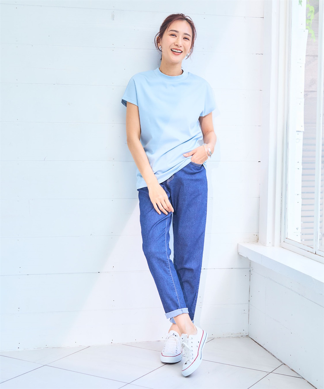 CROSS FUNCTION 《シワになりにくい・ヨレにくい》正解ハイネックフレンチTシャツ【CF/クロスファンクション】_sub_18