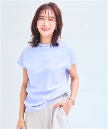 Life Style by cross marche 《シワになりにくい・ヨレにくい》美ューティフル正解ハイネックフレンチTシャツ【CF/クロスファンクション】_subthumb_21