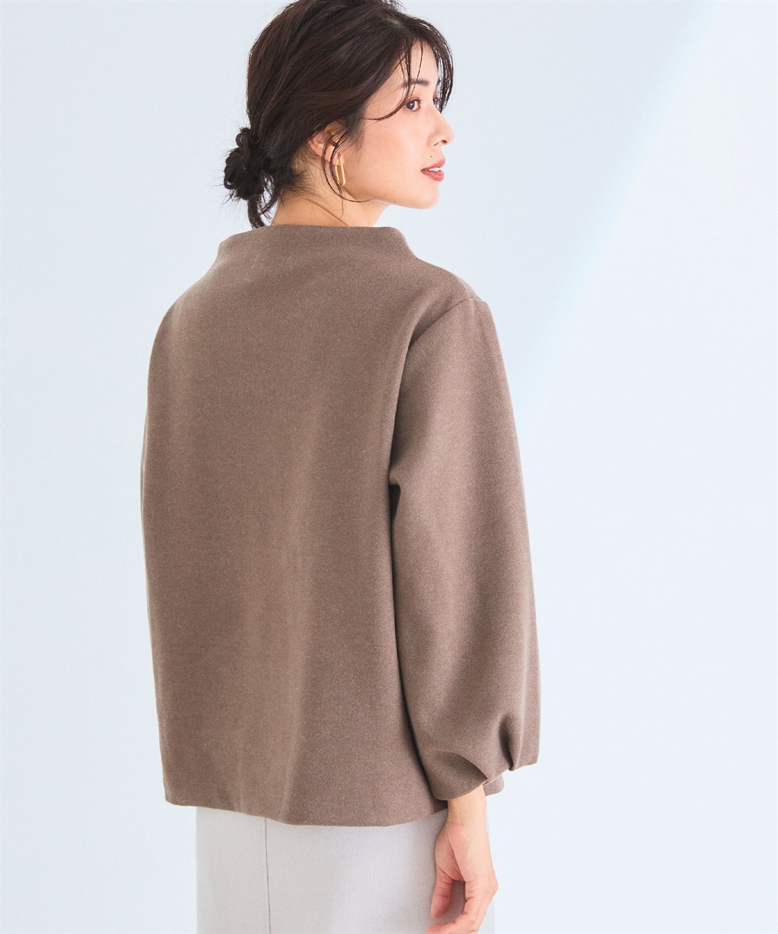 CROSS FUNCTION 《洗える》エブ楽 ウールライクモックネックトップス【CF/クロスファンクション】_sub_16