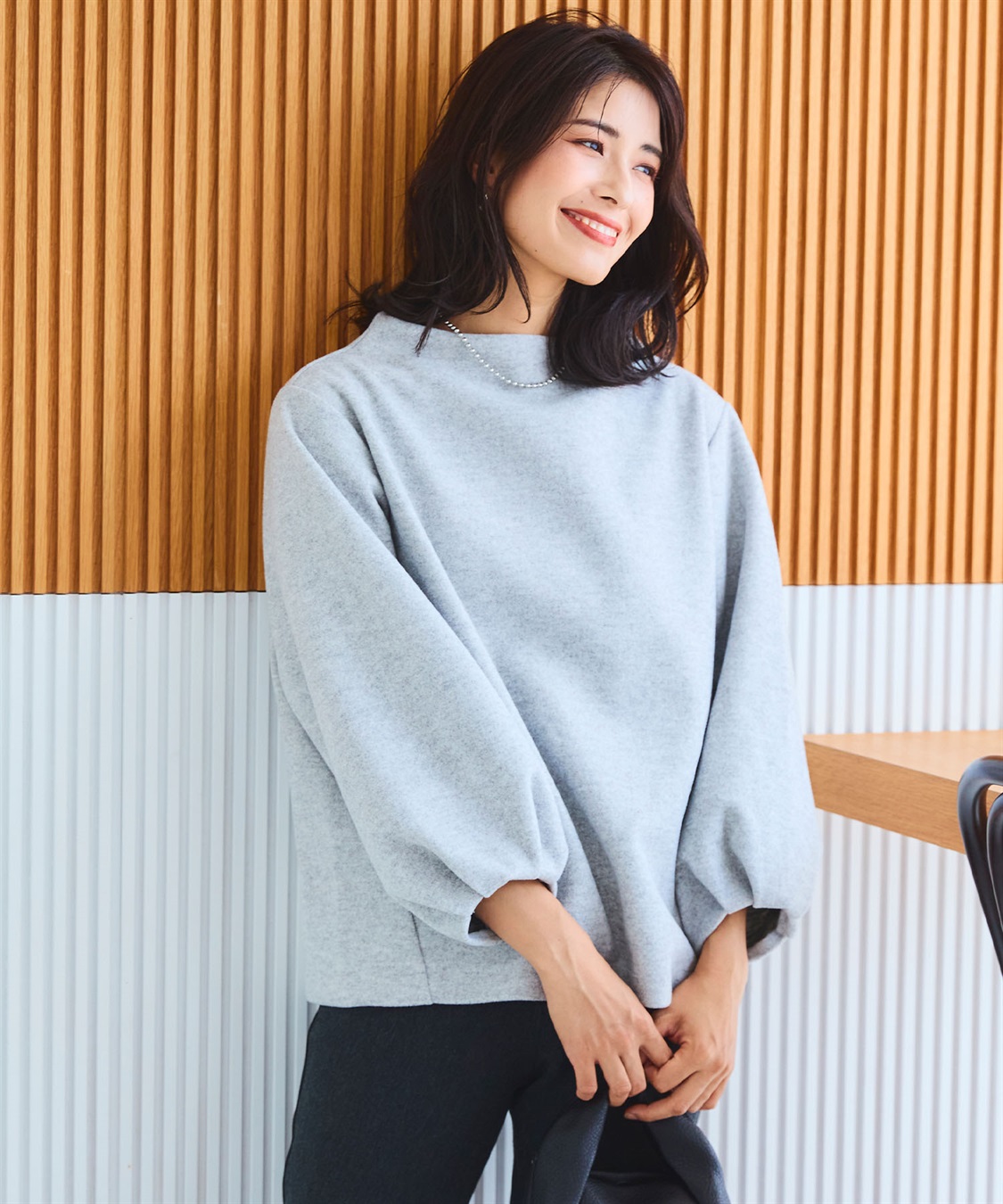 CROSS FUNCTION 《洗える》エブ楽 ウールライクモックネックトップス【CF/クロスファンクション】_sub_22