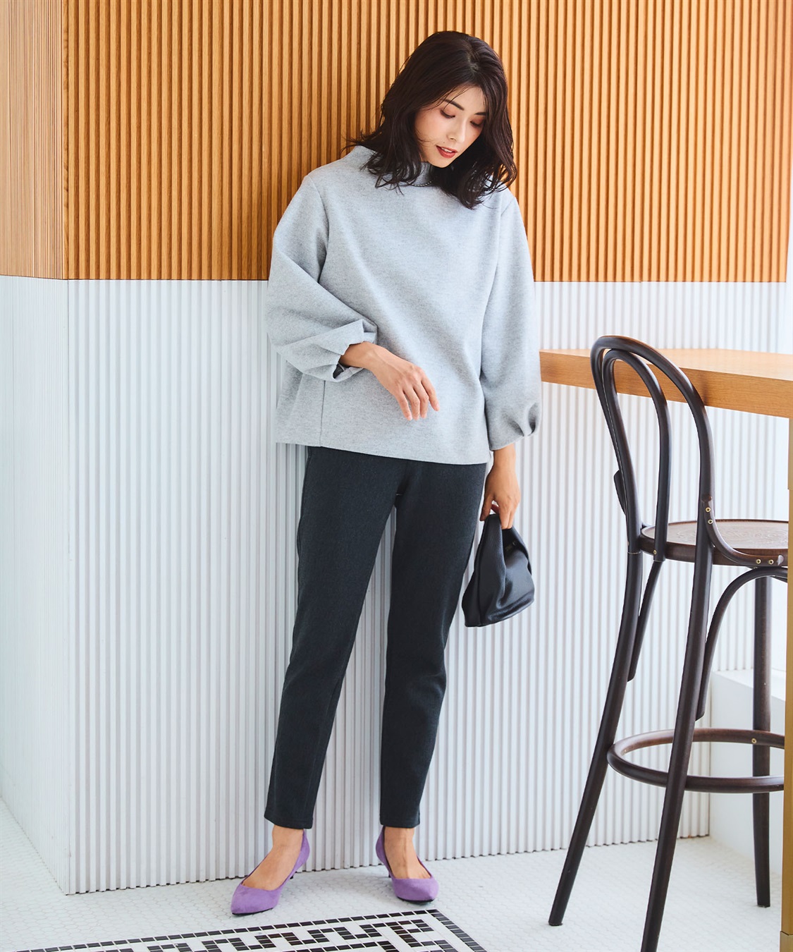 CROSS FUNCTION 《洗える》エブ楽 ウールライクモックネックトップス【CF/クロスファンクション】_sub_26