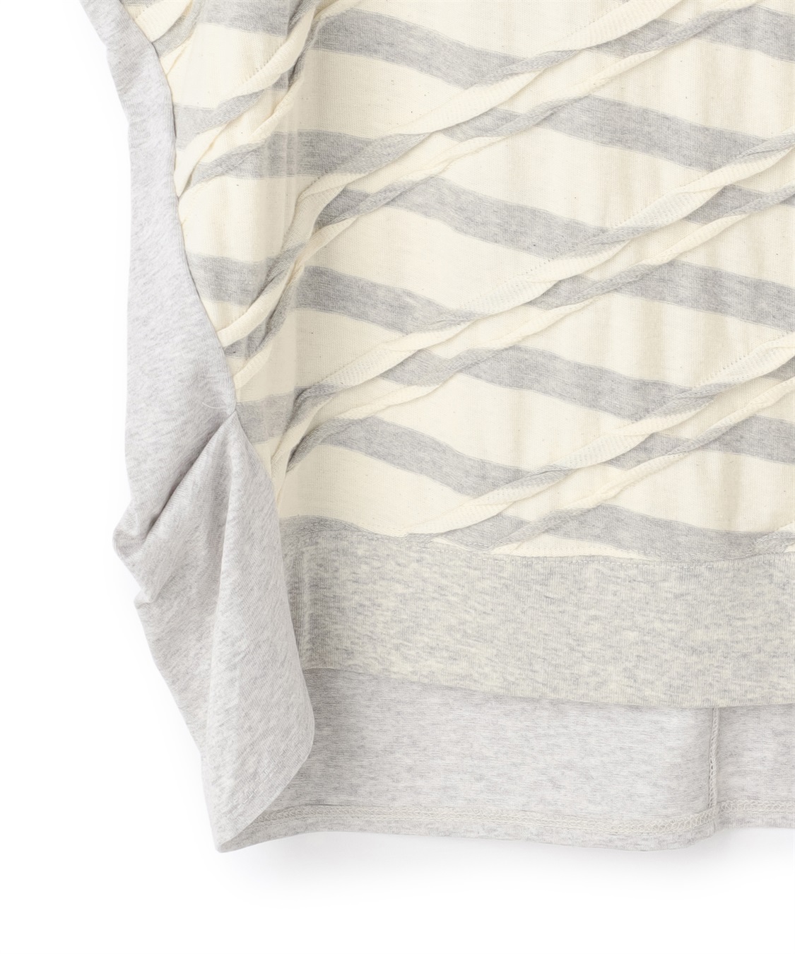 ATSURO TAYAMA タックボーダー半袖ニットトップス_sub_8