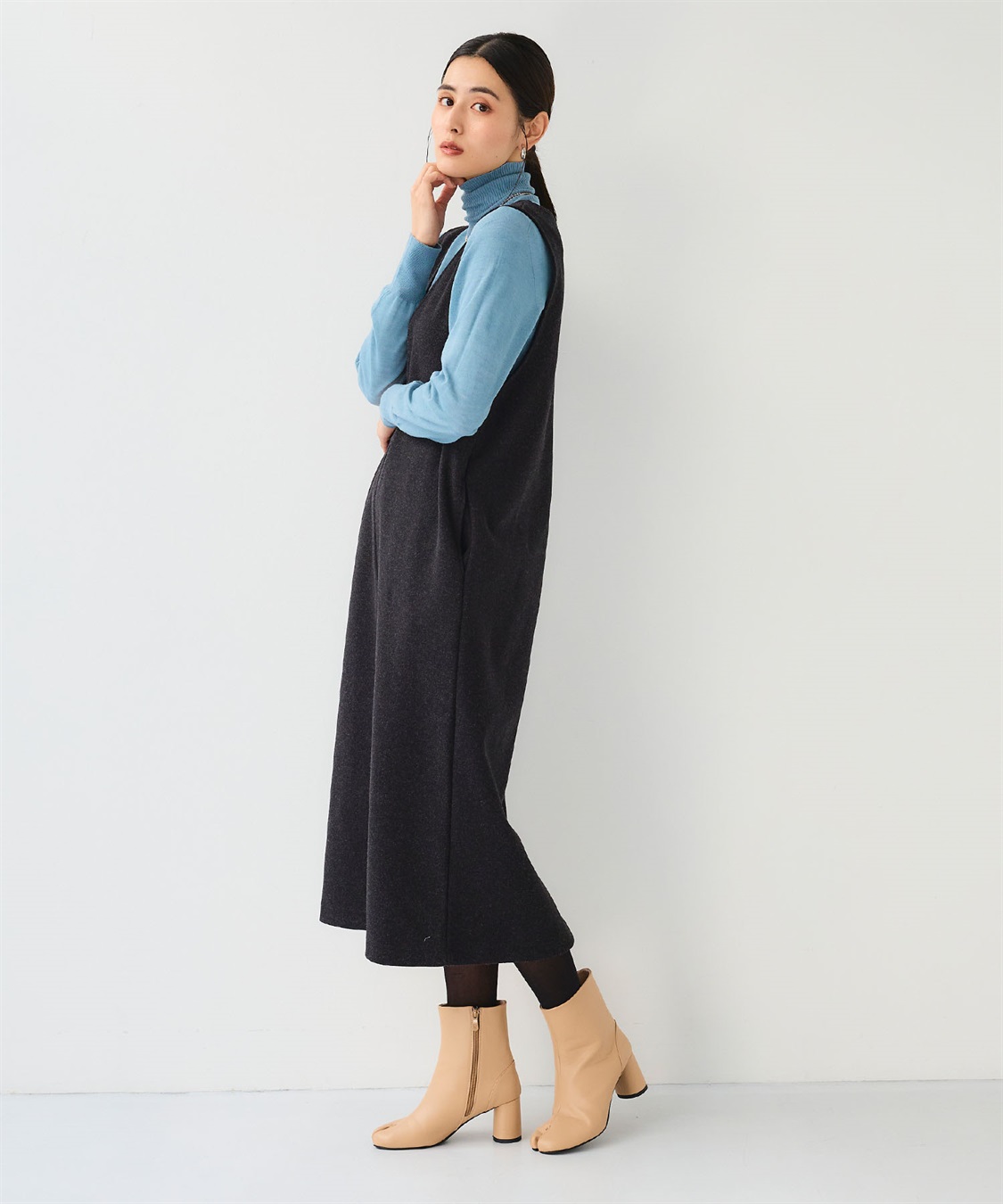 CROSS FUNCTION 《洗える》エブ楽 ウールライクジャンスカ【CF/クロスファンクション】_sub_6