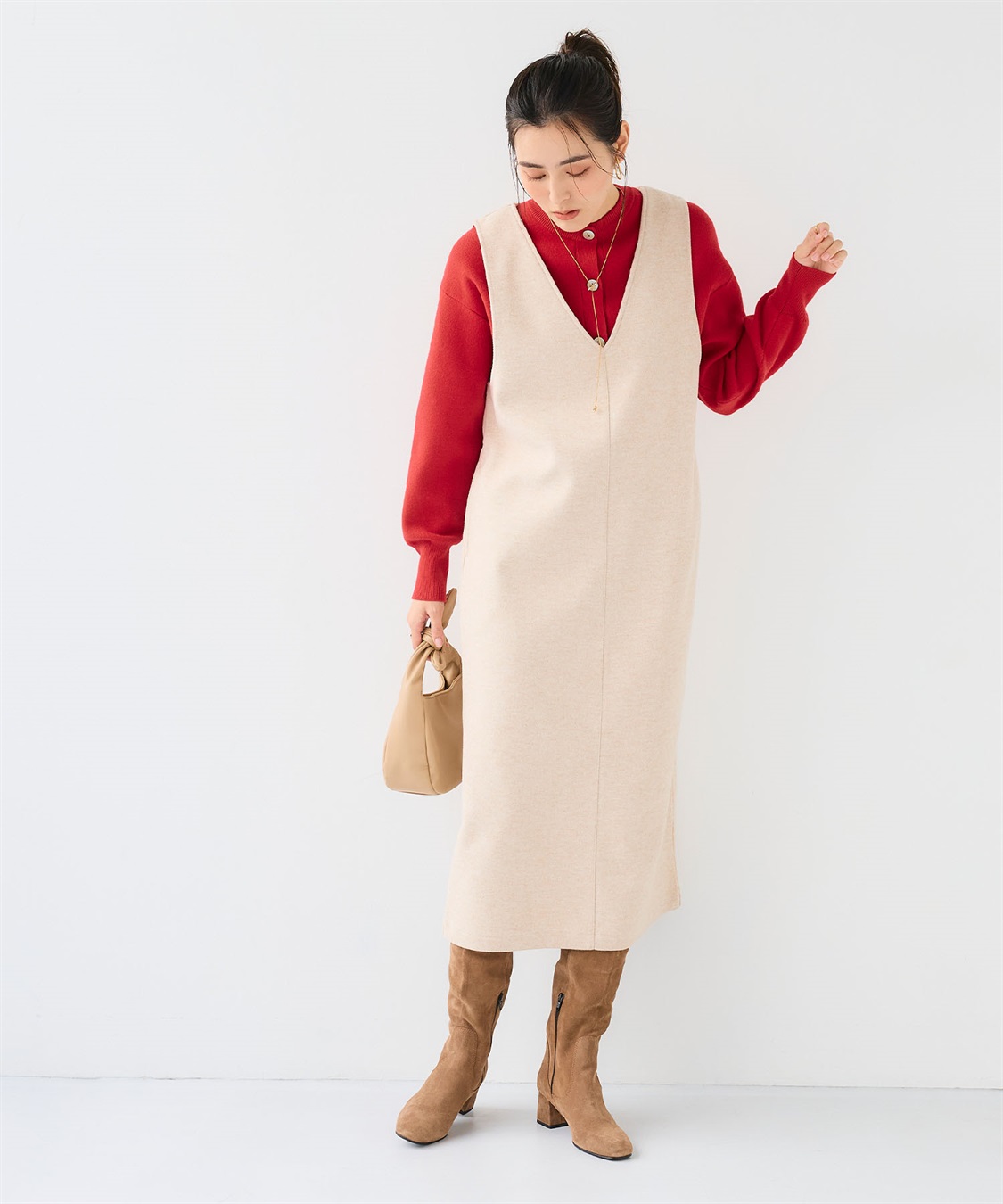 CROSS FUNCTION 《洗える》エブ楽 ウールライクジャンスカ【CF/クロスファンクション】_sub_7