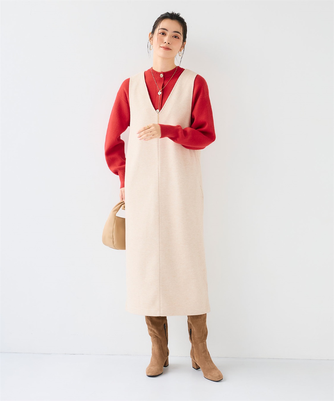 CROSS FUNCTION 《洗える》エブ楽 ウールライクジャンスカ【CF/クロスファンクション】_sub_9