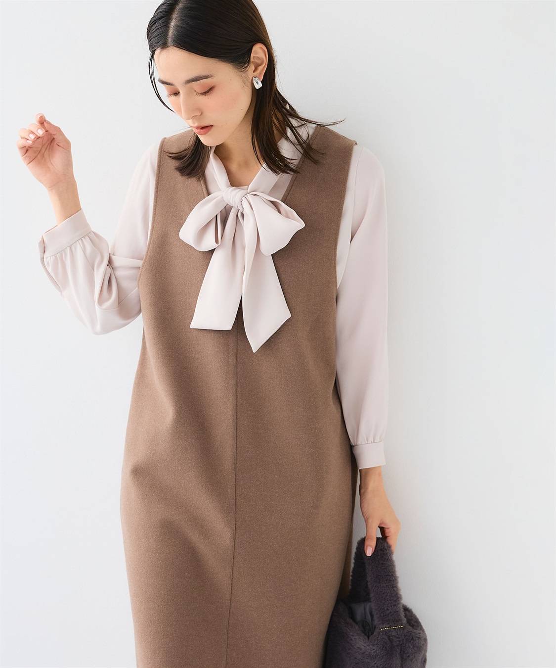 CROSS FUNCTION 《洗える》エブ楽 ウールライクジャンスカ【CF/クロスファンクション】_sub_18