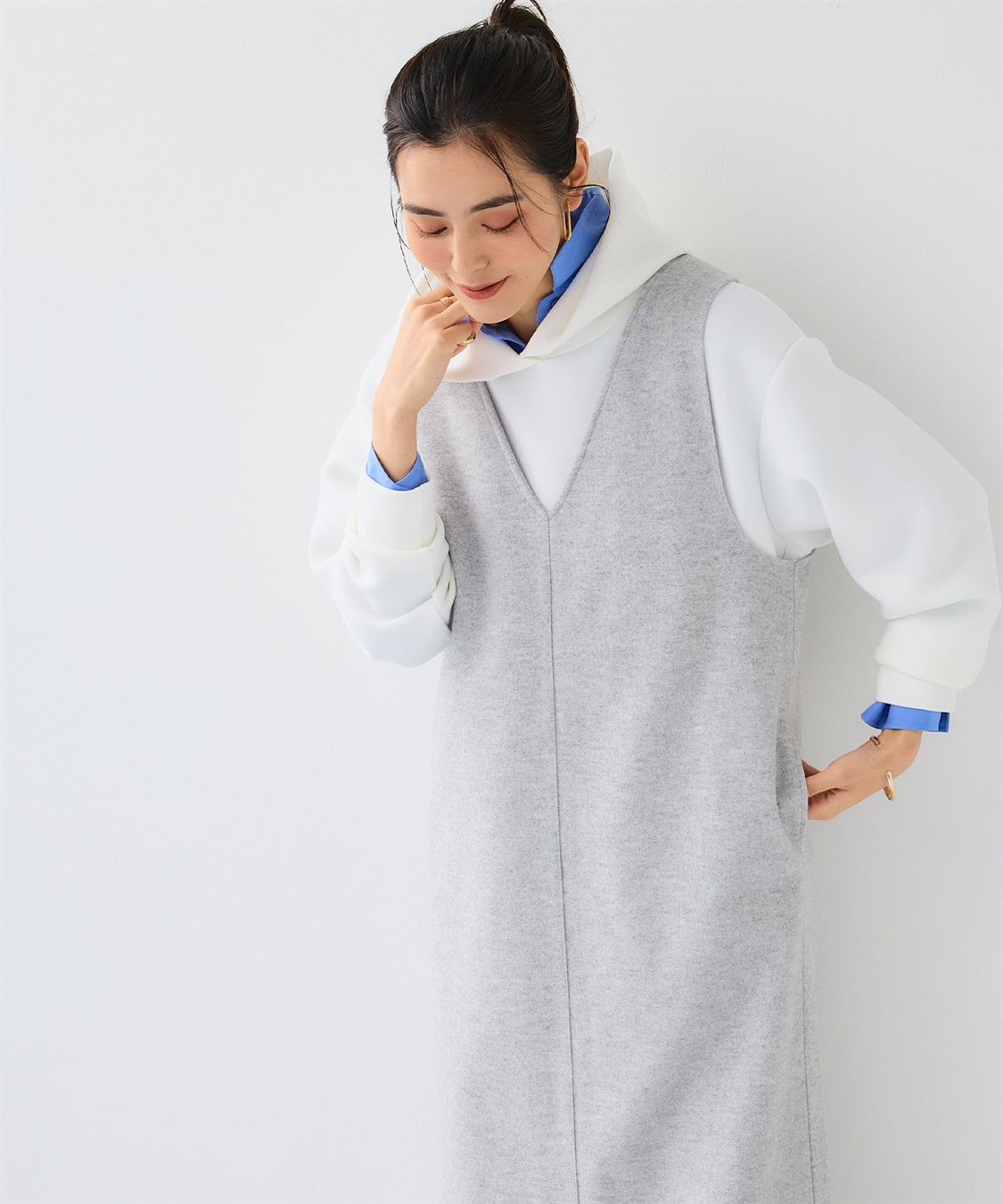 CROSS FUNCTION 《洗える》エブ楽 ウールライクジャンスカ【CF/クロスファンクション】_sub_23