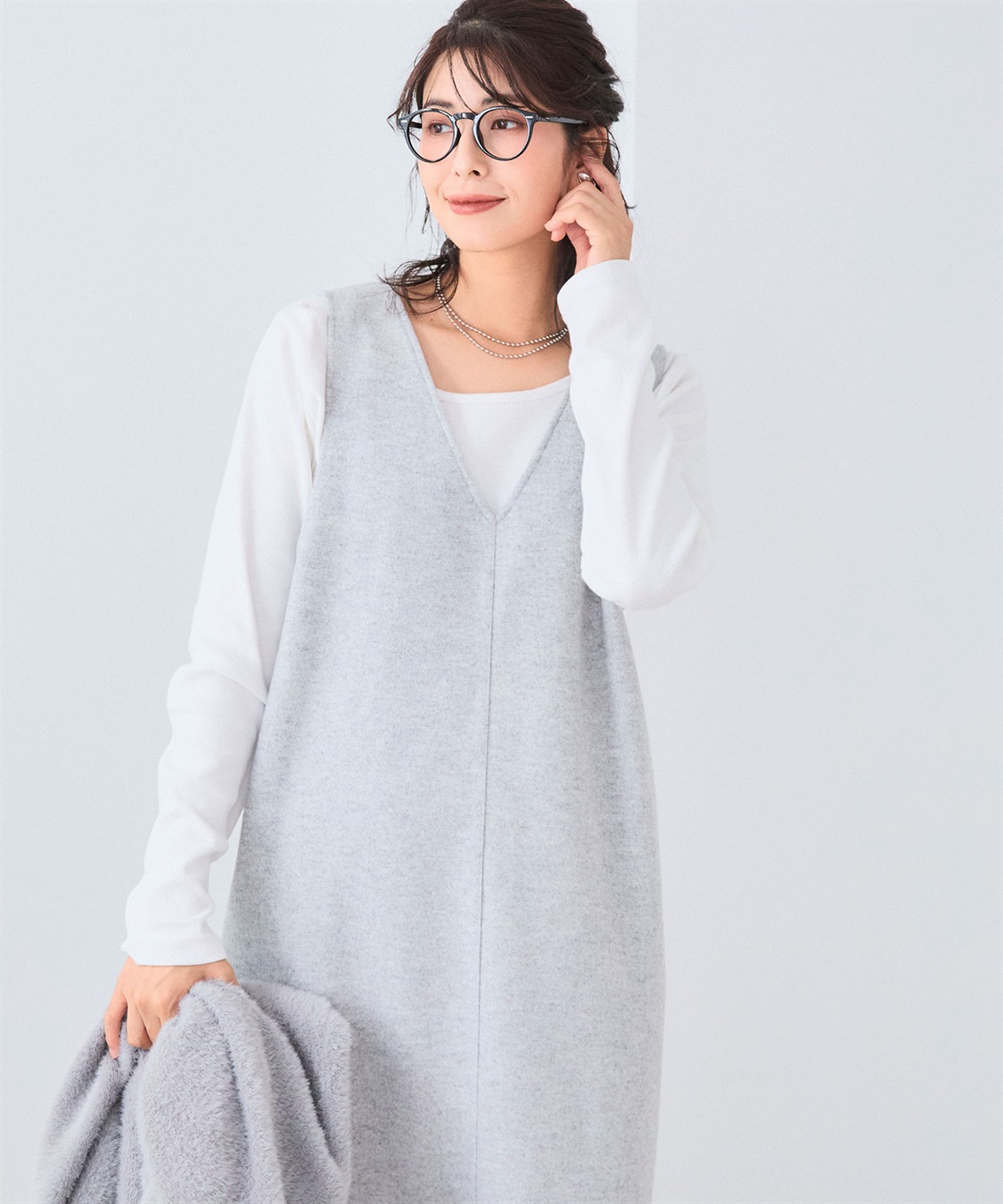 CROSS FUNCTION 《洗える》エブ楽 ウールライクジャンスカ【CF/クロスファンクション】_sub_27