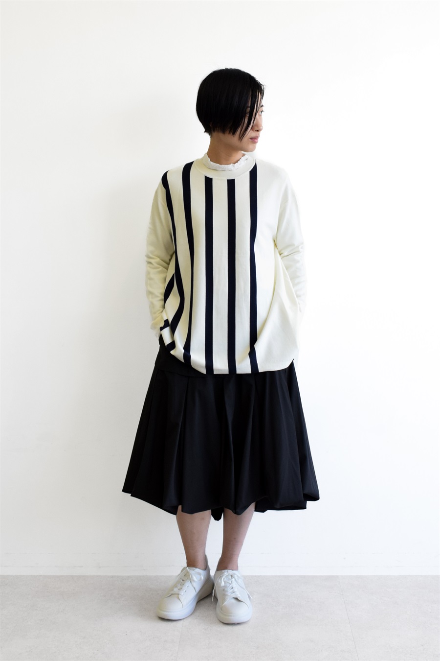 ATSURO TAYAMA イレギュラーストライプチュニック_sub_8