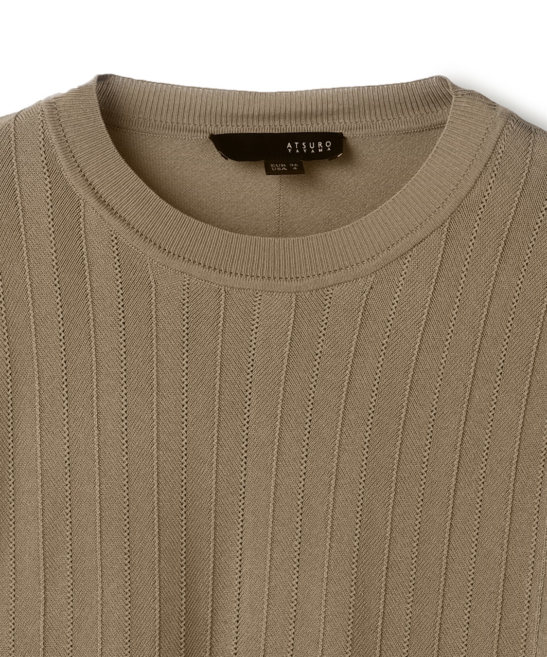 ATSURO TAYAMA ヘリンボーン柄ニットプルオーバー_sub_2
