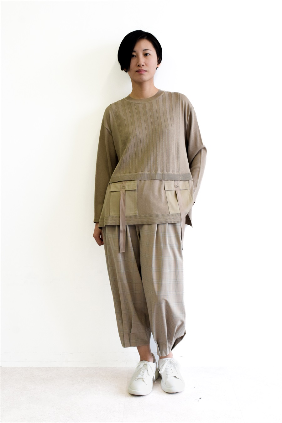 ATSURO TAYAMA ヘリンボーン柄ニットプルオーバー_sub_8