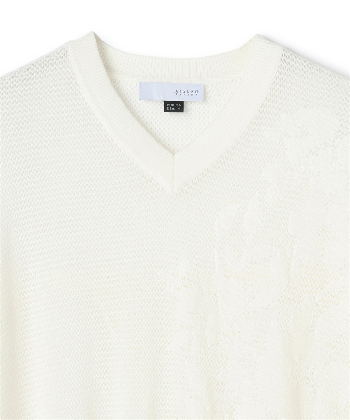 ATSURO TAYAMA リネン混フラワージャカードプルオーバー_sub_2