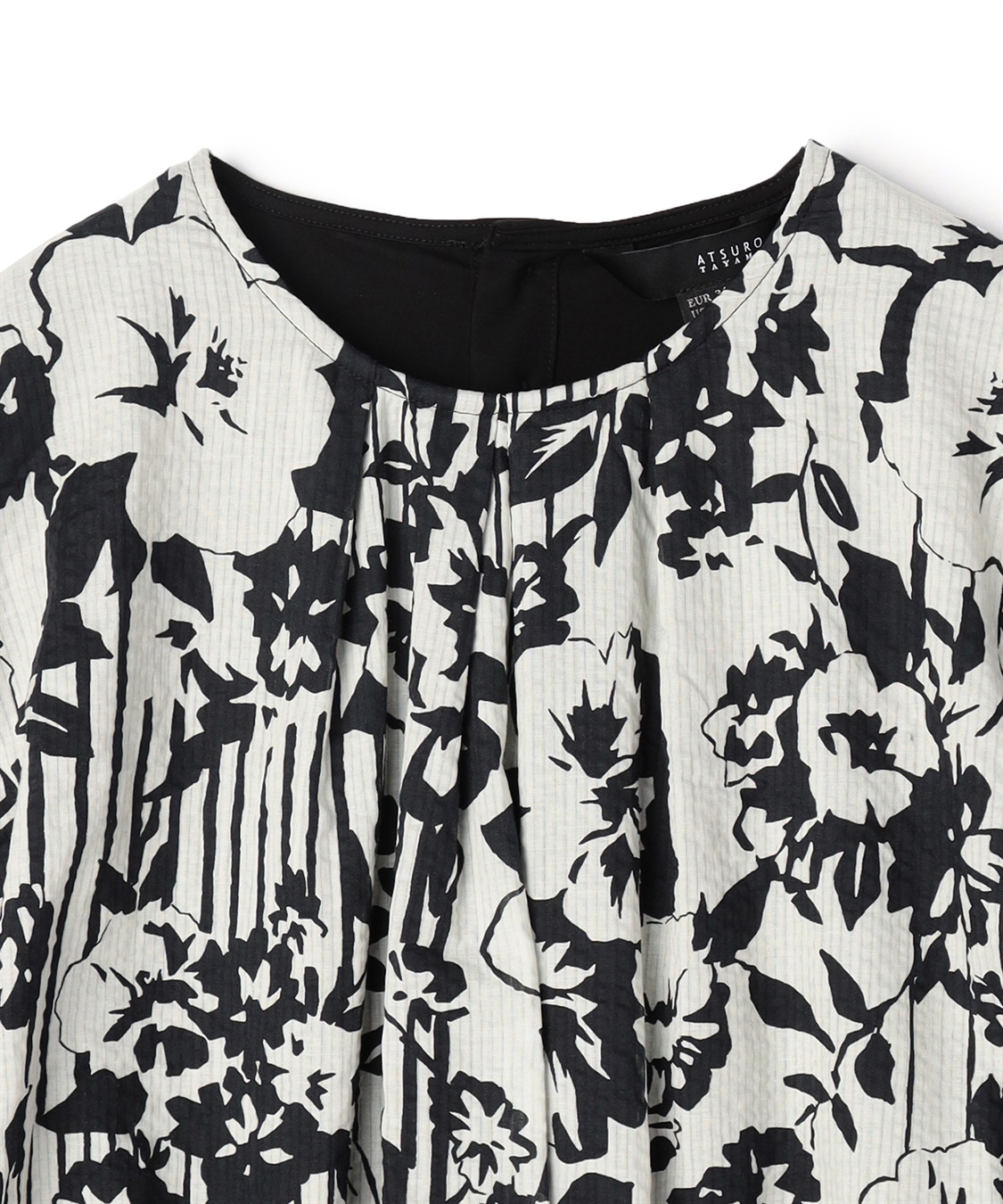 ATSURO TAYAMA ボタニカル×ストライプ切り替えプルオーバー_sub_2