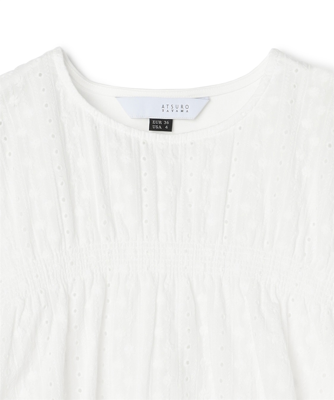 ATSURO TAYAMA フロントシャーリングコットンブラウス_sub_3