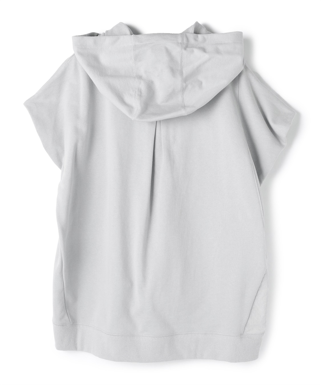 ATSURO TAYAMA イレギュラーヘムフーデット半袖プルオーバー_sub_1