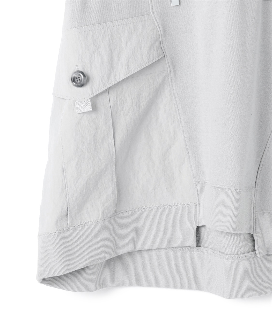 ATSURO TAYAMA イレギュラーヘムフーデット半袖プルオーバー_sub_4