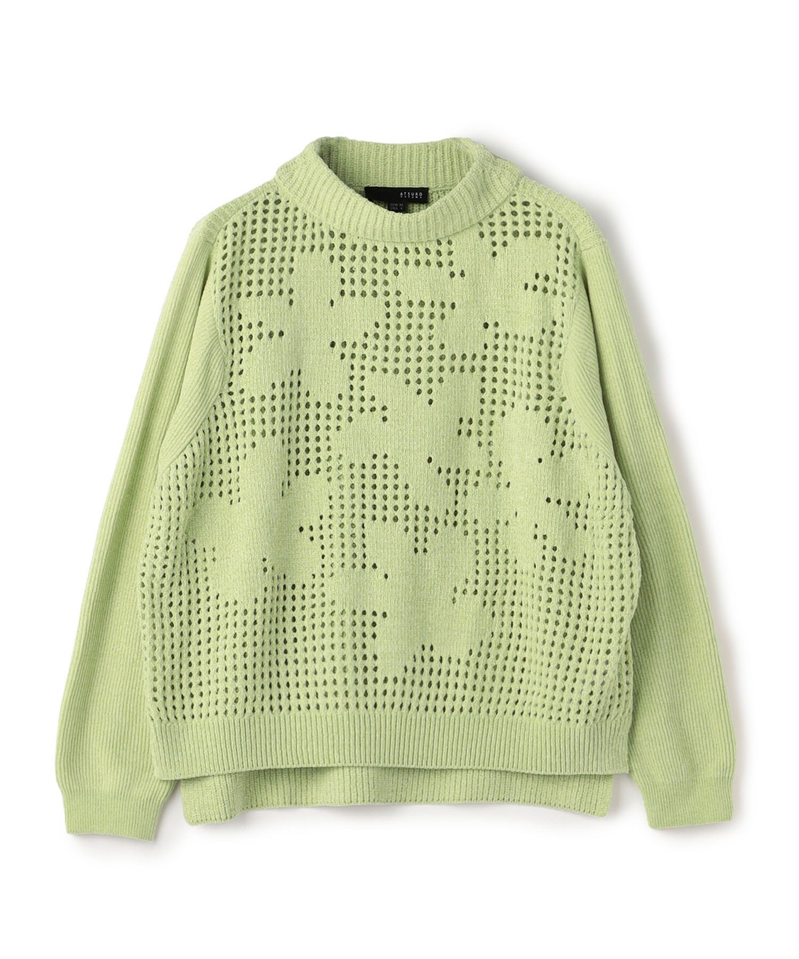 ATSURO TAYAMA フラワー×メッシュ編みニット_sub_2