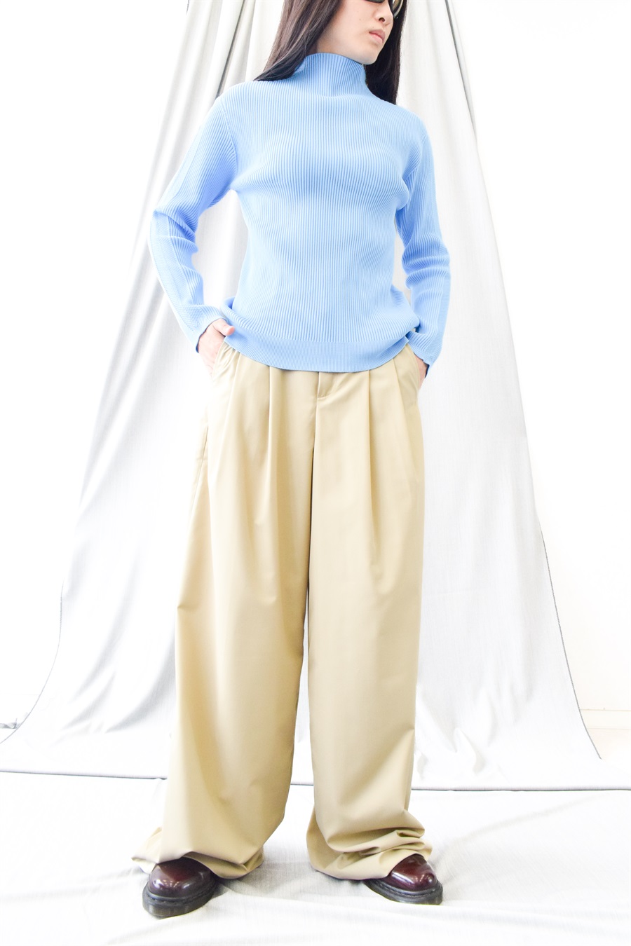 ATSURO TAYAMA ストレッチヤーンボトルネックニット_sub_1