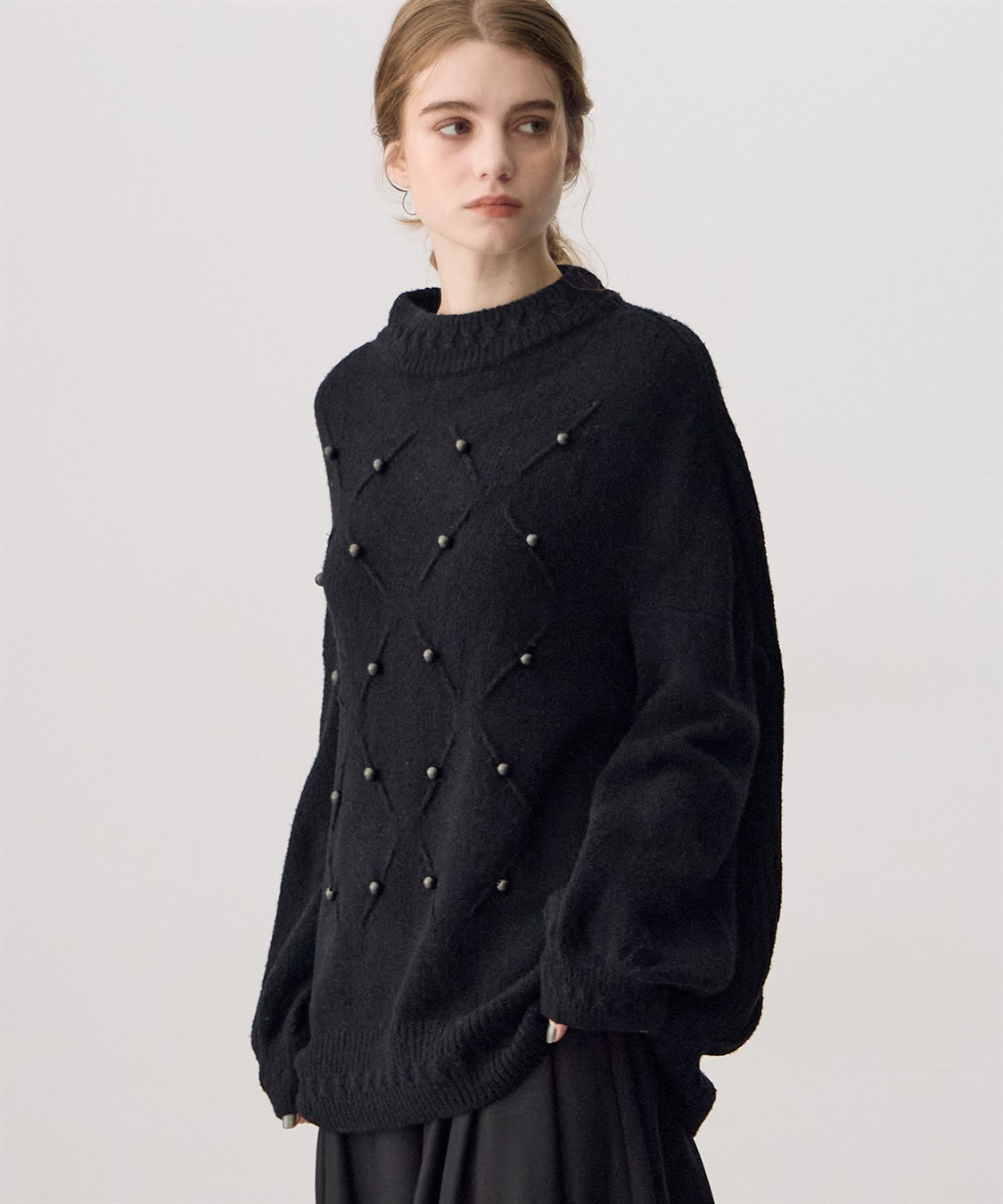 ATSURO TAYAMA パール付きブークレーニット_sub_2