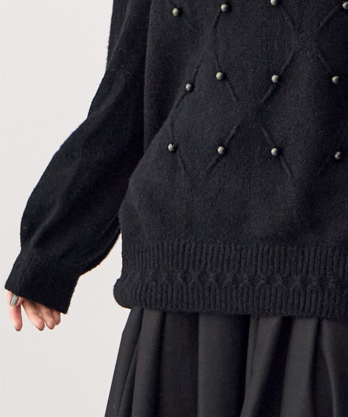 ATSURO TAYAMA パール付きブークレーニット_sub_13