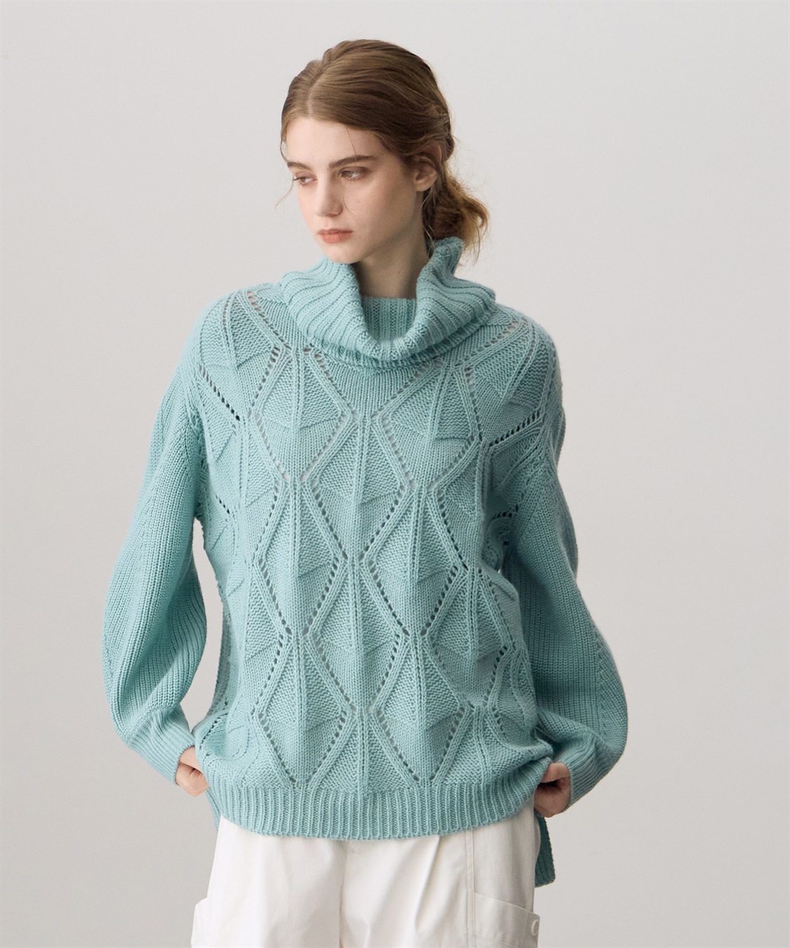 ATSURO TAYAMA 透かし編みタートルネックニット_sub_6