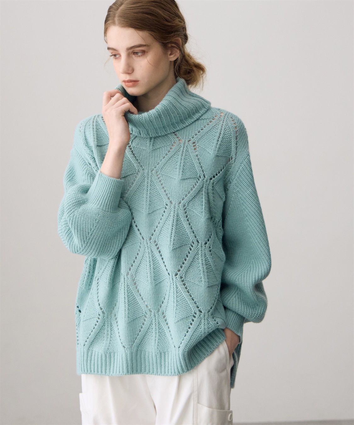 ATSURO TAYAMA 透かし編みタートルネックニット_sub_8