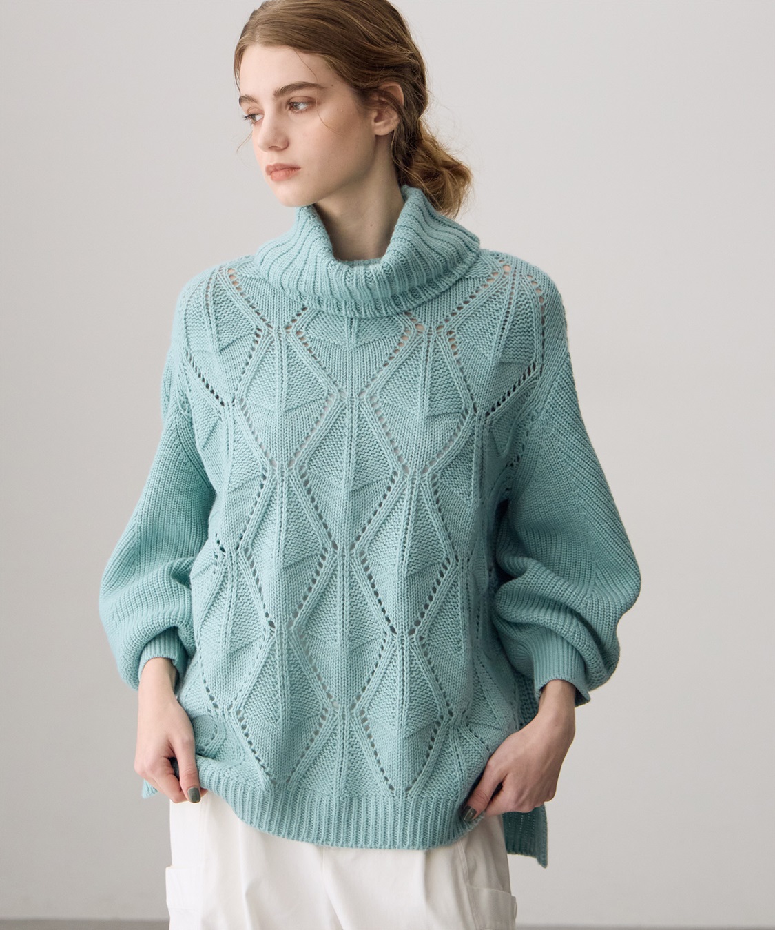 ATSURO TAYAMA 透かし編みタートルネックニット_sub_15